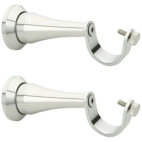 Buy FAST Premium Stainless Steel Chrome Finish Curtain Rod Bracket ...