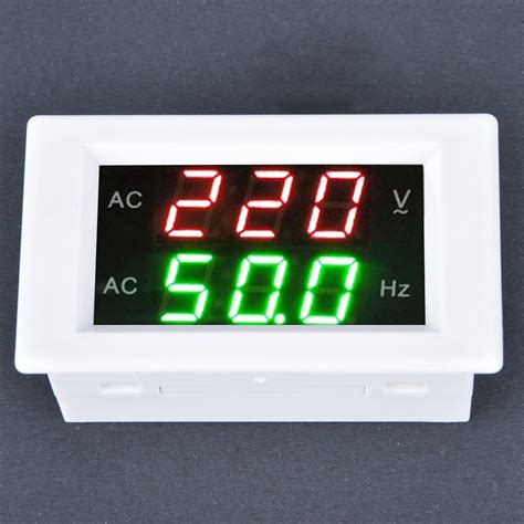 Digital AC Voltmeter Panel AC Voltage Frequency Meter Generator Digital ...