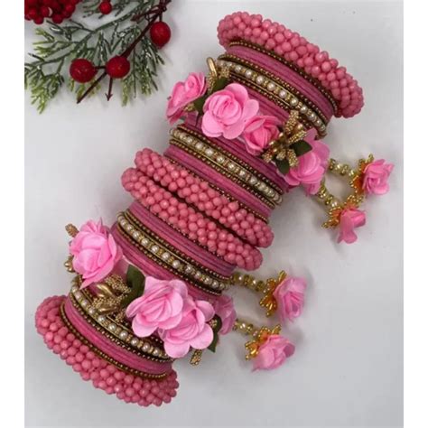 Ravechi Art Gold Plated Velvet Bangles Set – JewelEMarket