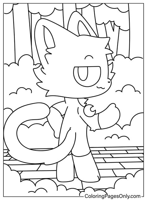 Coloring Page Cat Nap