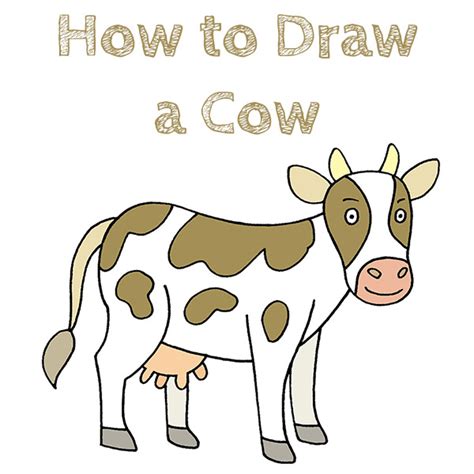 Cow Drawing Tutorial 的图像结果