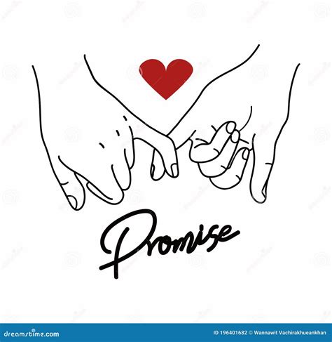 Pinky Promise Icon Finger Vector Trustworthy Swear Cooperation ...