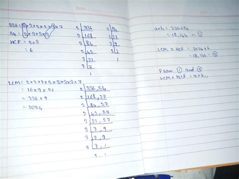 Find the LCM and HCF of the following pairs of integers and verify that ...