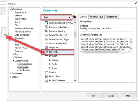 Image result for CorelDRAW 12 Text Menu
