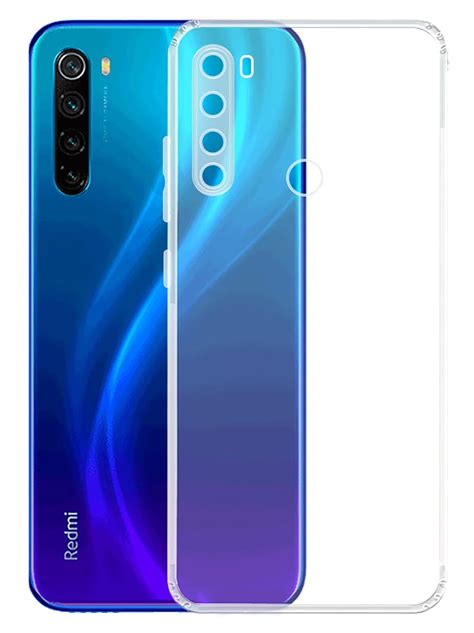 YOFO Rubber Full Protection Back Cover for MI Redmi Note 8 (Transparent ...