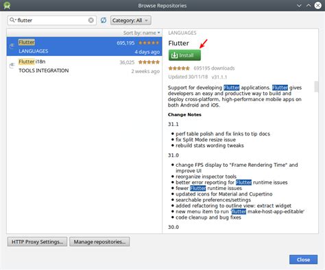 How to Create a Project Flutter in Android Studio 的图像结果
