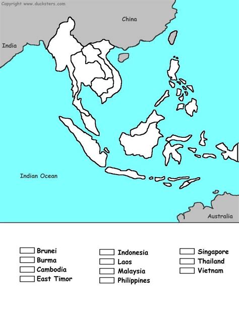 Blank Map of Southeast Asia: Printable Download
