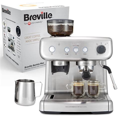 Buy BrevilleBarista Max Espresso Machine , Latte & Cappuccino Coffee ...