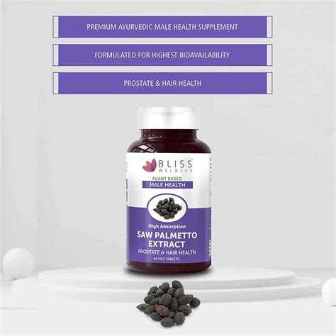 Buy BLISS WELNESS PROSTATE HEALTH HEALTHY HAIR GROWTH |SAW PALMETTO ...