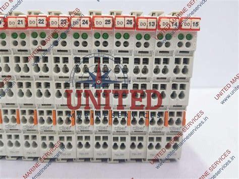 WAGO 2-CHANNEL RELAY OUTPUT 2 CHANGEOVER CONTACTS 750-517 (12) + 750 ...
