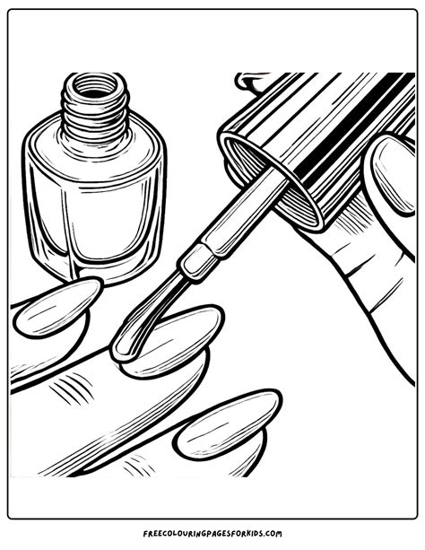 20 Nails Coloring Pages for Kids | Coloring pages, Cartoon coloring ...