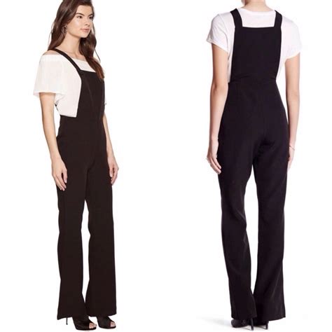 Romeo + Juliet Couture Small Black Flare Overalls Jum… - Gem