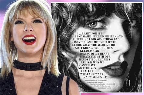 Taylor Swift shares full Reputation album track list after it leaks ...