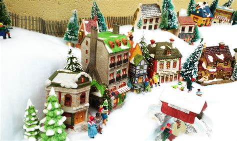 miniature christmas village | Cool christmas trees, Christmas tree ...