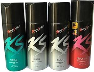 Kamasutra 1 URGE AND 2 RUSH 1 SPARK (PACK OF 4) Deodorant Spray - For ...