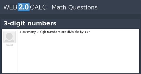 View question - 3-digit numbers