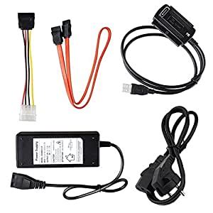 Cable World SATA/PATA/IDE Drive to USB 2.0 Adapter Converter Cable for ...