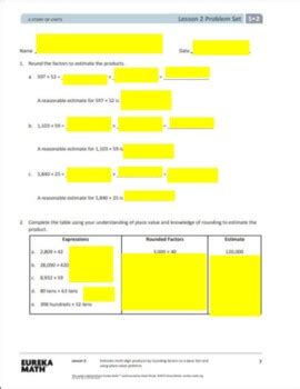 Image result for Lesson 2 Problem Set Answer Sheet