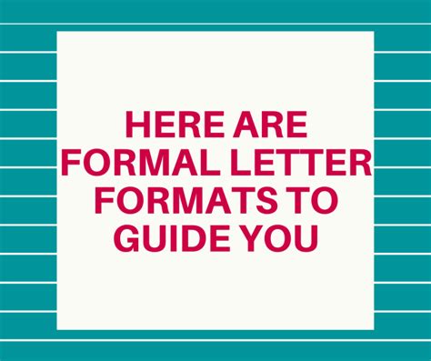 Image result for Formal Letter Format Using Re