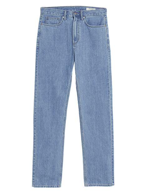 Buy Pure Cotton Straight Fit Jeans at Marks & Spencer