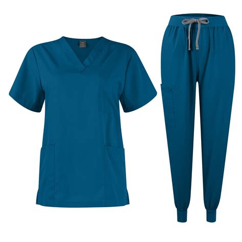 Customer reviews for TQWQT Turquoise Scrubs Sets for Women Plus Size ...