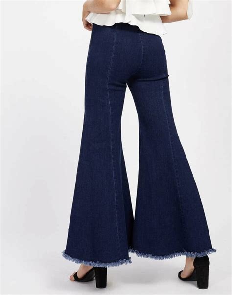 Raw Hem Bell Bottom Jeans – Made For Her Label