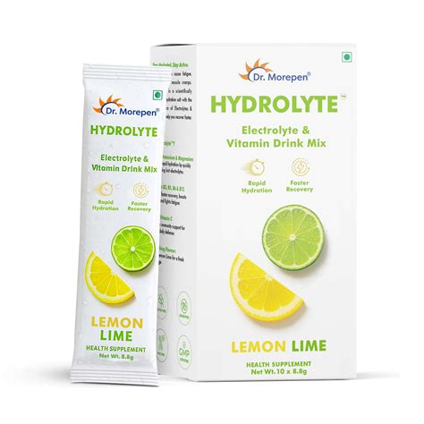 Dr. Morepen Hydrolyte Electrolyte & Vitamin Drink Mix | Lemon Lime ...
