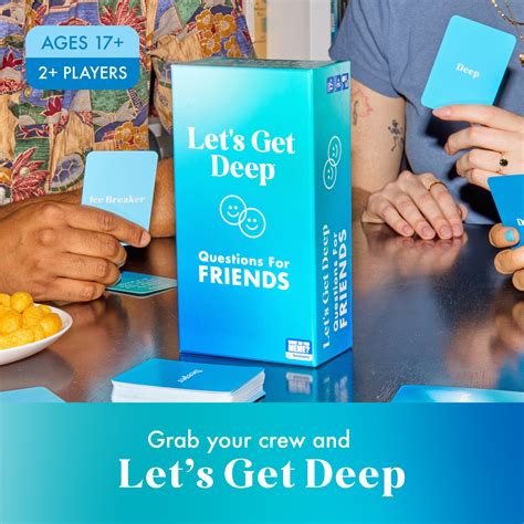 Let's Get Deep Friends Edition Card Game - Personal & Hilarious ...