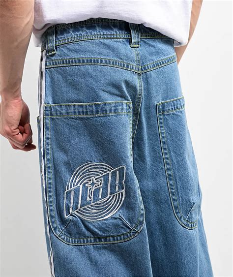 A.LAB Stripe Rave Blue Jeans | Hamilton Place