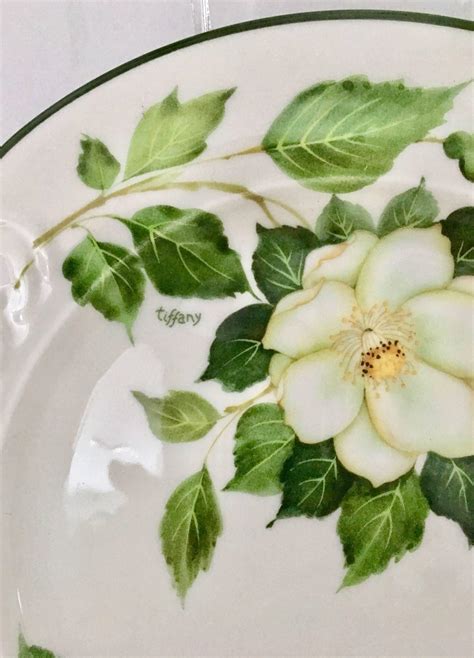 Vintage Italy Brunelli "Tiffany" Dinner Plates, Set of Four at 1stDibs | brunelli plates made in ...