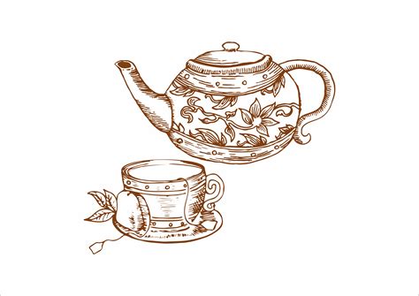 Vintage Teapot Illustration