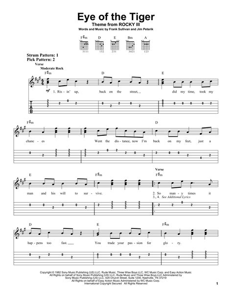 How Are Eyes Of The Tiger Written To Hit You Hard?</Think>How Are Eyes Of The Tiger Chords Designed For Impact?