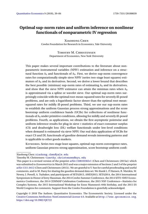 On the Optimal Rates of Convergence for Nonparametric Deconvolution Problems Background