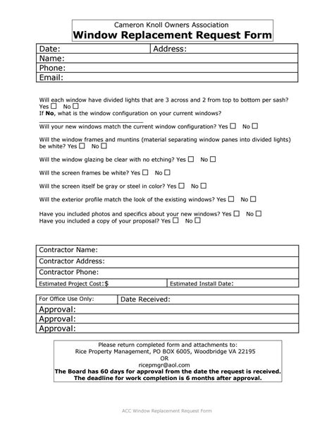 Image result for Replacement Window Measurement Ordering Form Template