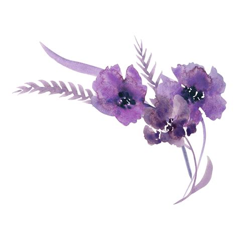 Purple Wedding Flower Clip Art