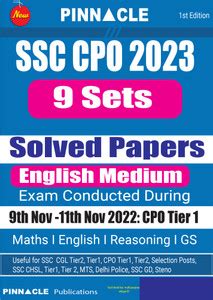 SSC CPO 2023: 9 Sets TCS PYQ Solved Papers English Medium: Buy SSC CPO ...