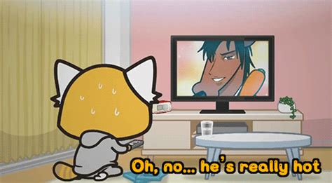 Oh no he's hot, | Aggretsuko | Know Your Meme