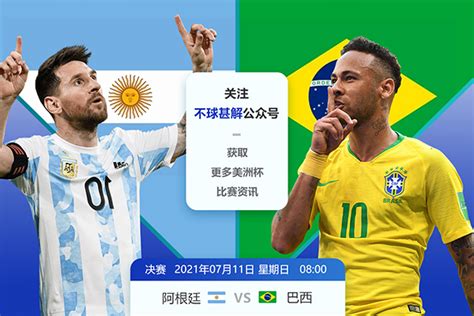 美洲杯决赛-阿根廷vs巴西首发：梅西对决内马尔，迪马利亚出战-直播吧zhibo8.cc