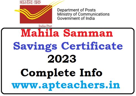 Mahila Samman Savings Certificate 2023 Launched Check Features ...