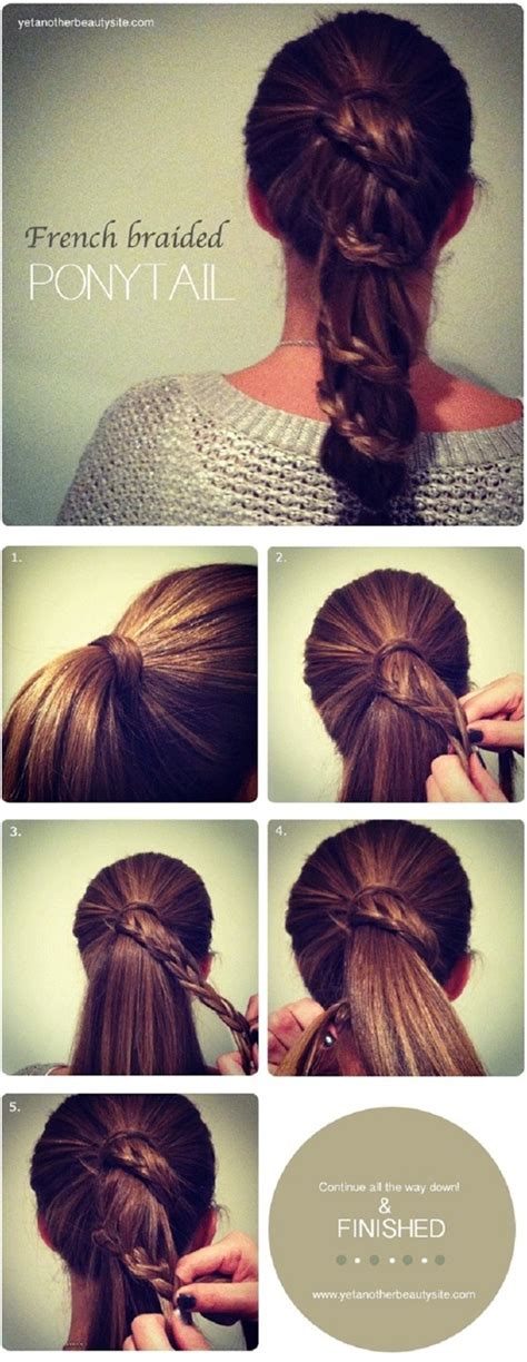 Braided Ponytail Tutorial 的图像结果