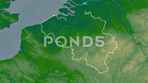Belgium Physical Map