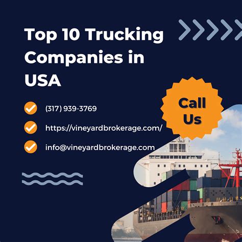 Top 10 Trucking Companies in USA - Vineyardbrokerage Blogs - major trucking companies
