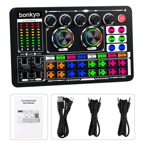 Bonkyo F999 USB Sound Card for PC & Laptop, 2.0 Channel, 41.11kHz, 16 ...