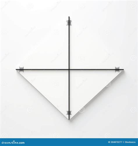 Minimalist Sculpture: White Square with Eye and Cross Bars Stock Illustration - Illustration of ...