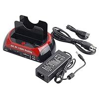 DAHSHA Dual 2.5/3.5-inch IDE SATA All in One HDD Docking Station (Black ...