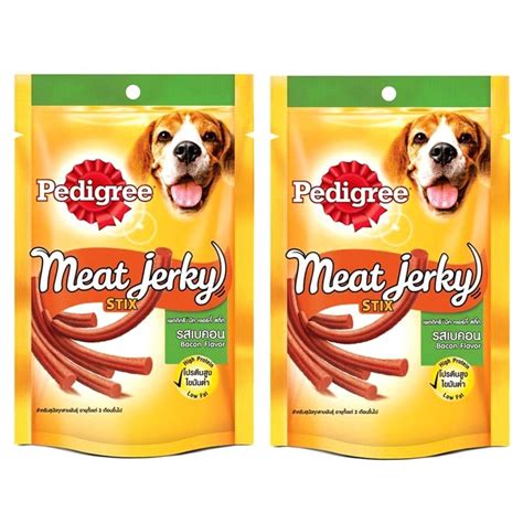 Buy pedigree Meat Jerky Bacon 60gm Combo (Pack of 2) Online at Low ...