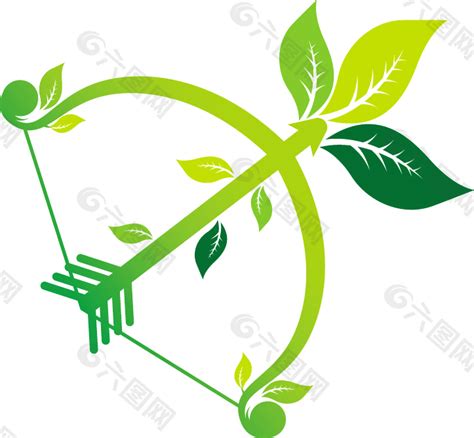 绿色弓箭Logo图片平面广告素材免费下载(图片编号:5384502)-六图网