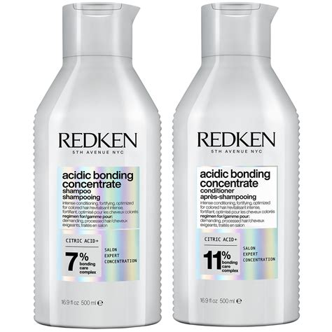Redken Acidic Bonding Concentrate Shampoo and Conditioner 500ml Bond ...