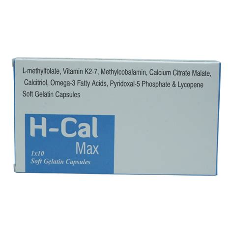 H-Cal Max Softgel Capsule 10's Price, Uses, Side Effects, Composition ...