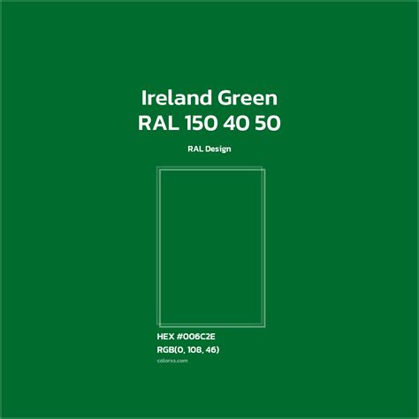About RAL 150 40 50 - Ireland Green Color - Color codes, similar colors ...